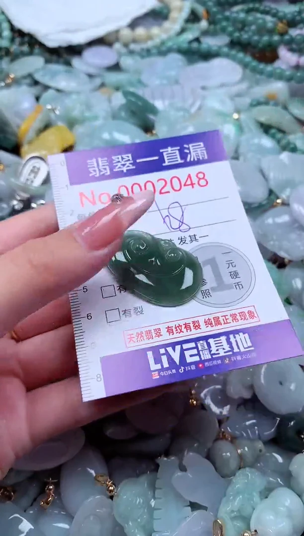 翡翠未镶嵌吊坠(不含链)2048