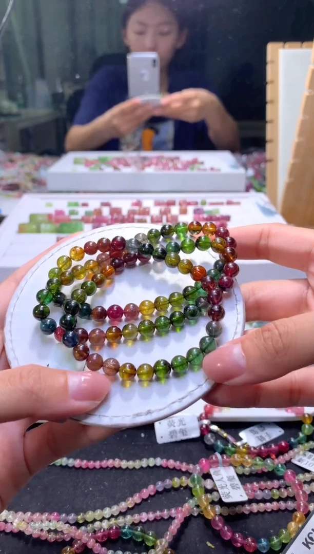 未镶嵌手串碧玺A157【天然碧玺】