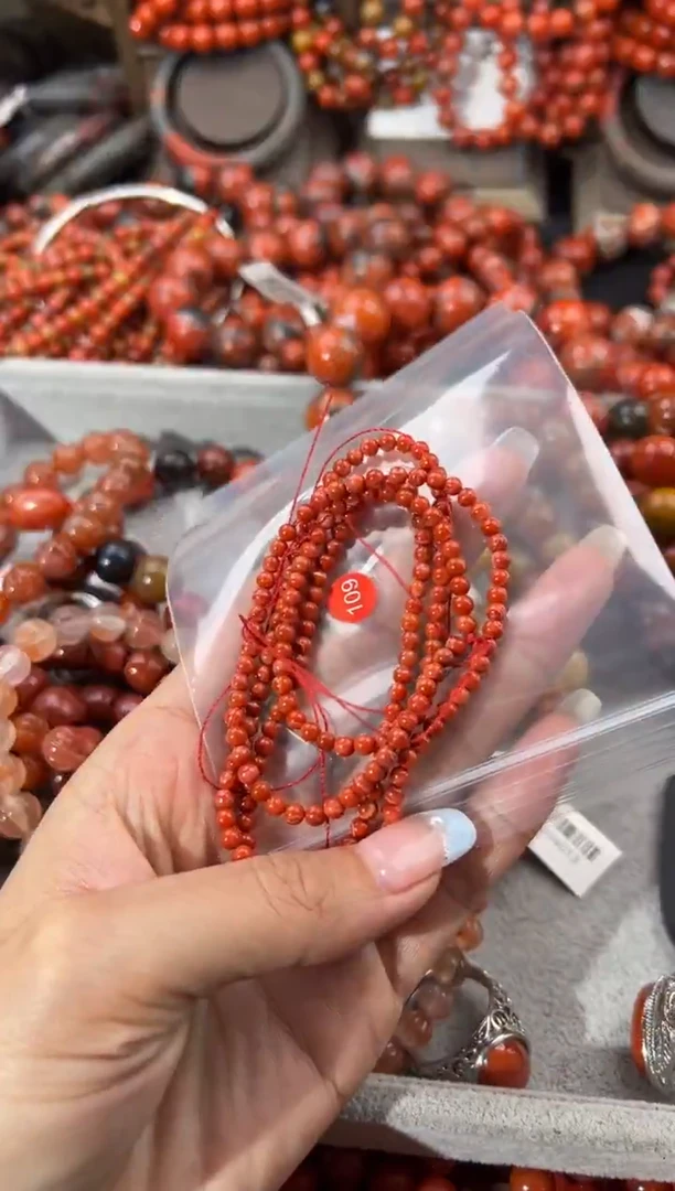未镶嵌手串南红玛瑙3+
