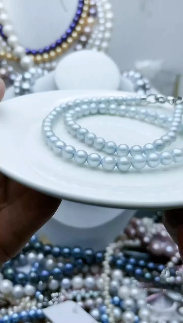 【闪购商品】淡水珍珠颈饰钛钢5