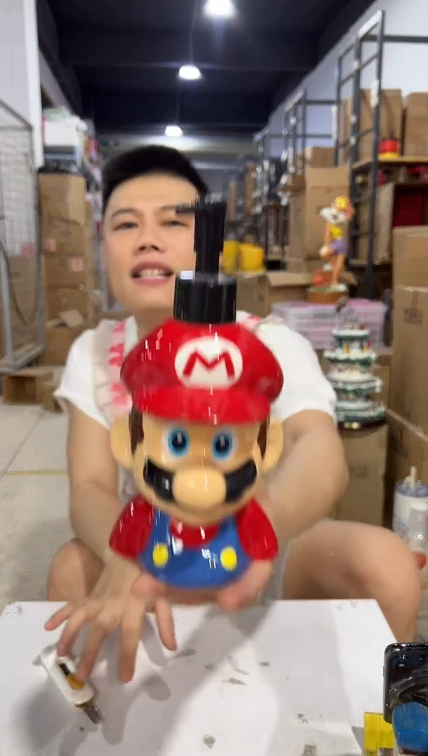 瓷片b款马里奥按压瓶