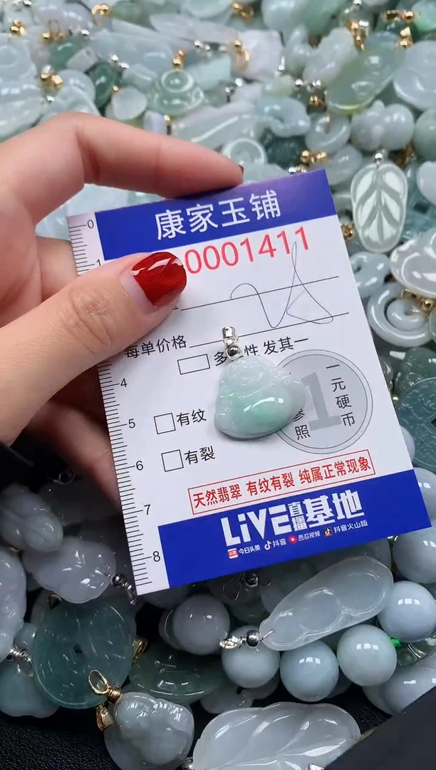 翡翠未镶嵌吊坠(不含链)1411