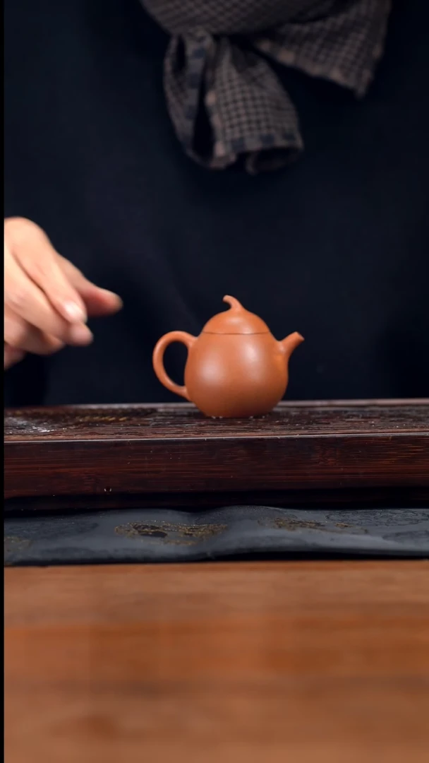 【闪购商品】紫砂茶壶100cc黄龙山原矿段泥茄段21