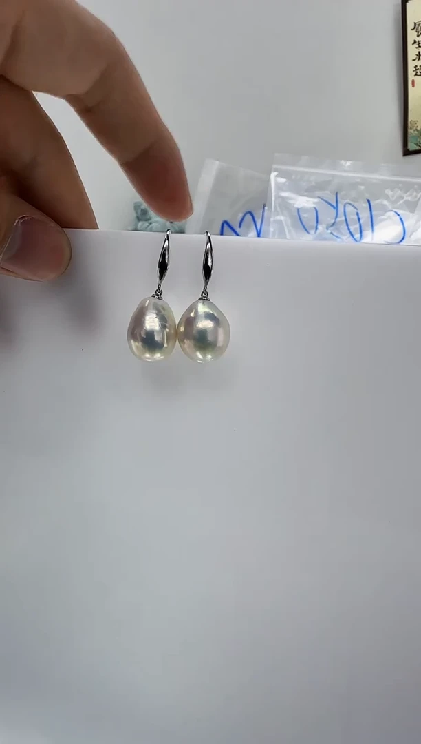 【闪购商品】淡水珍珠DA银S925镶嵌b690 珍珠耳环