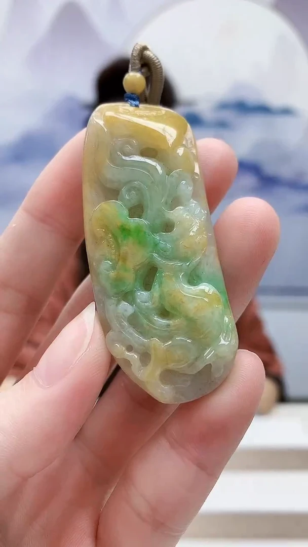 未镶嵌定制翡翠4829ry-毛货挂件39
