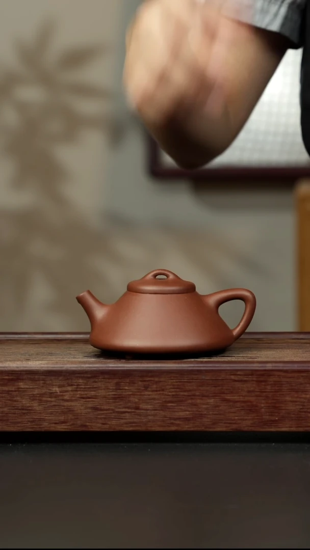 紫砂茶壶底槽清 子冶石瓢 全手