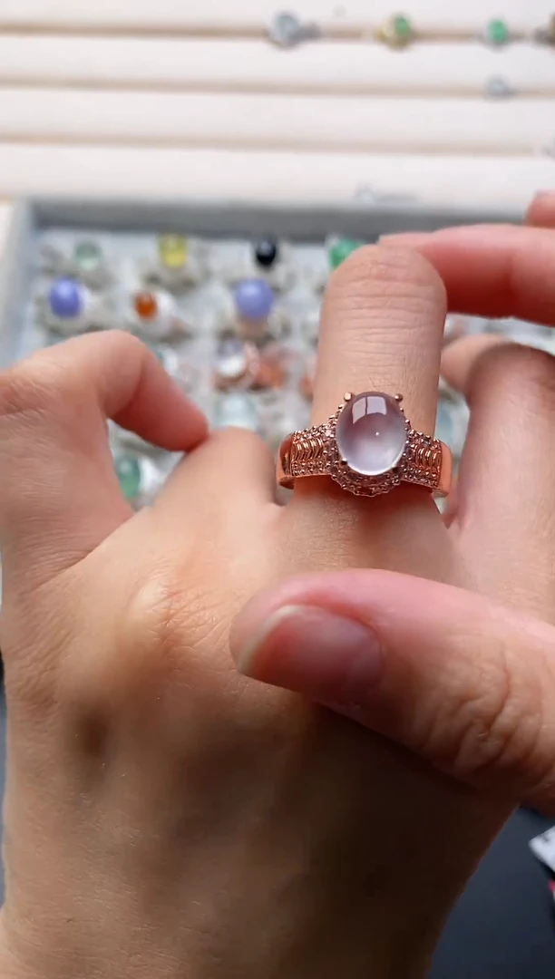 未镶嵌戒指翡翠444444+3