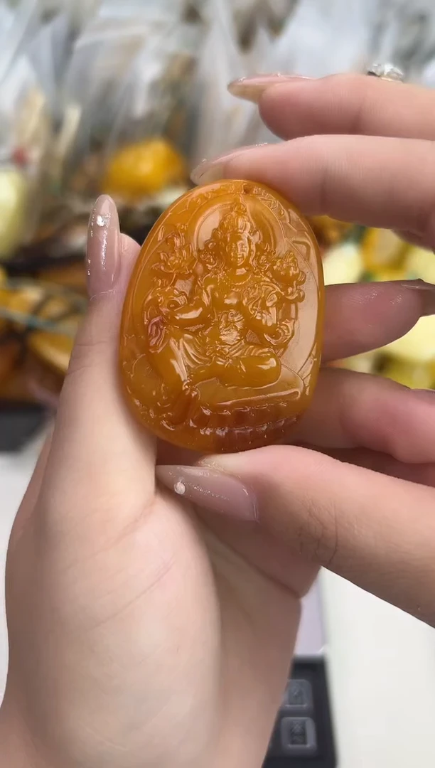 裸石琥珀未镶嵌天然琥珀蜜蜡吊坠