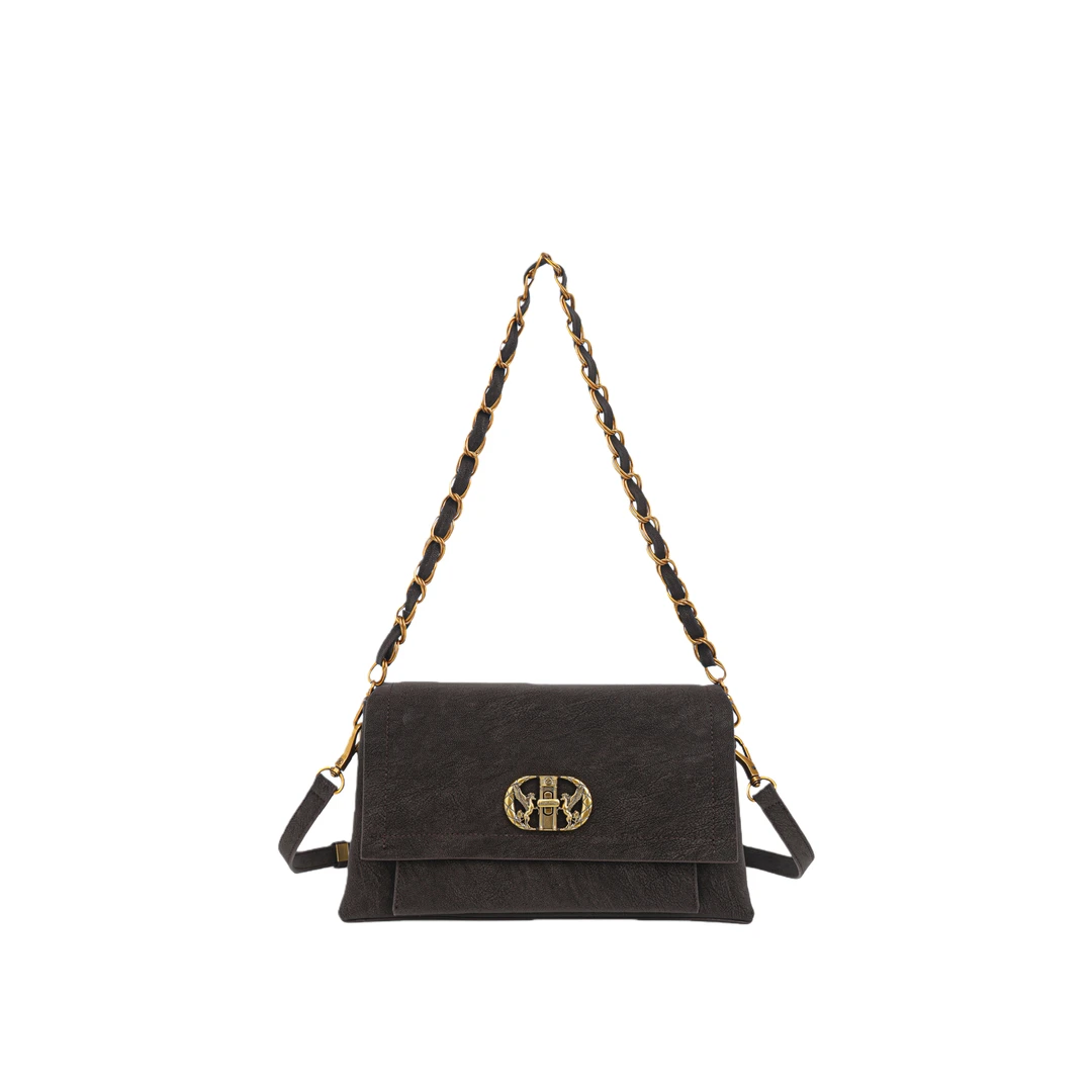 当季新款经典气质轻奢时尚百搭单肩包4968咖