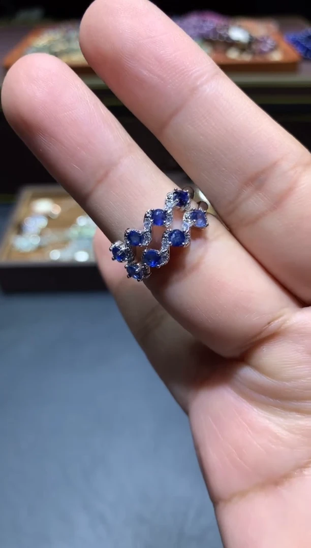 【闪购商品】蓝宝石戒指未镶嵌P50【多样性发其一】