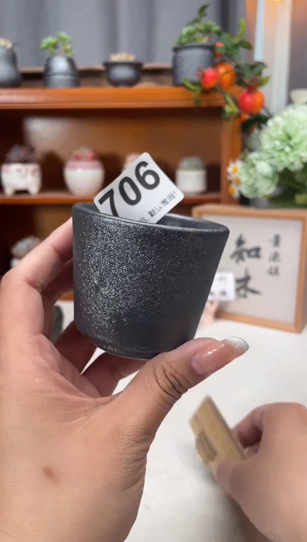 瓷片706知木小芳花盆