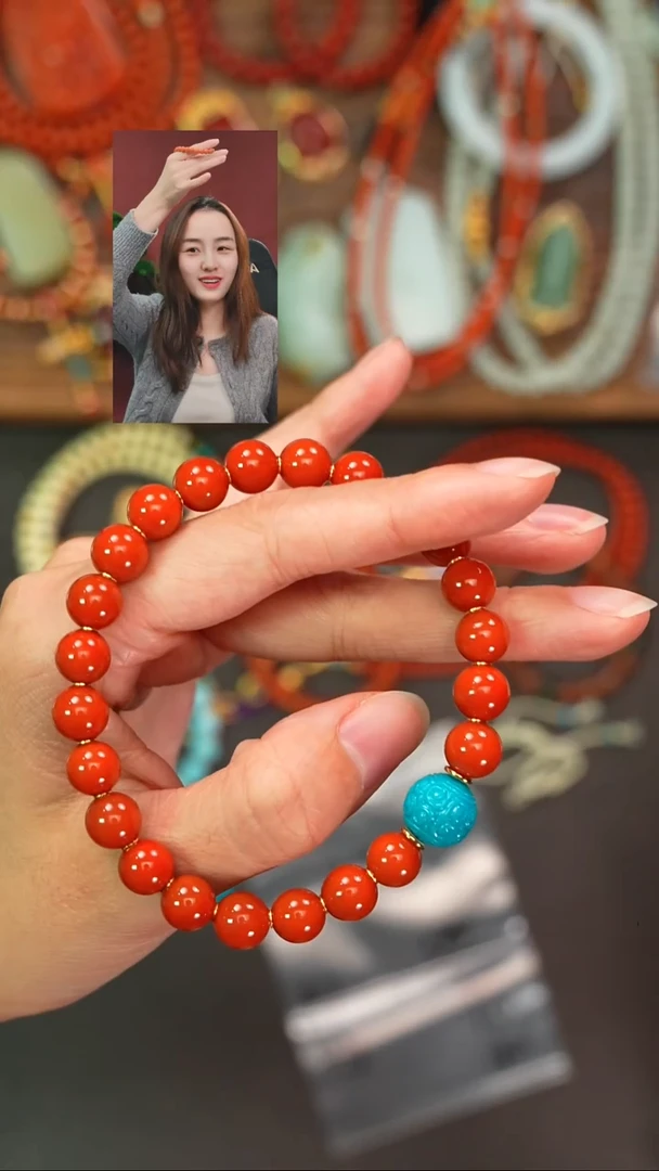 未镶嵌手串南红玛瑙༺*༻一念初见品质回血