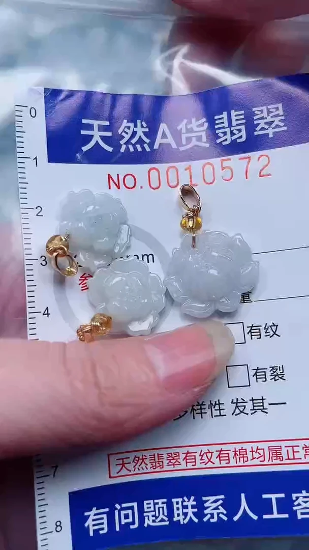 翡翠未镶嵌吊坠(不含链)1