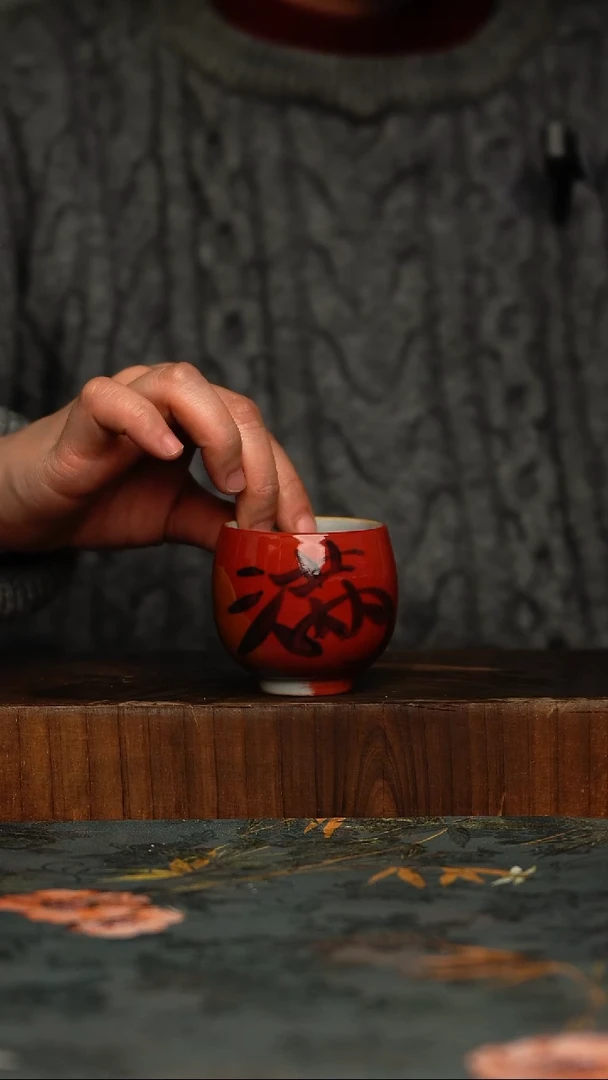 瓷片釉下彩手工手绘同款陶器