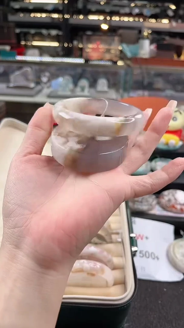 未镶嵌手镯石英质玉64圈口 （赠品镯心）30164