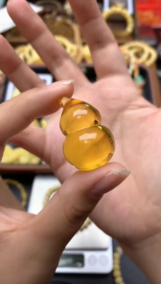 【闪购商品】琥珀珠宝奇石未镶嵌039琥珀蜜蜡 花粉