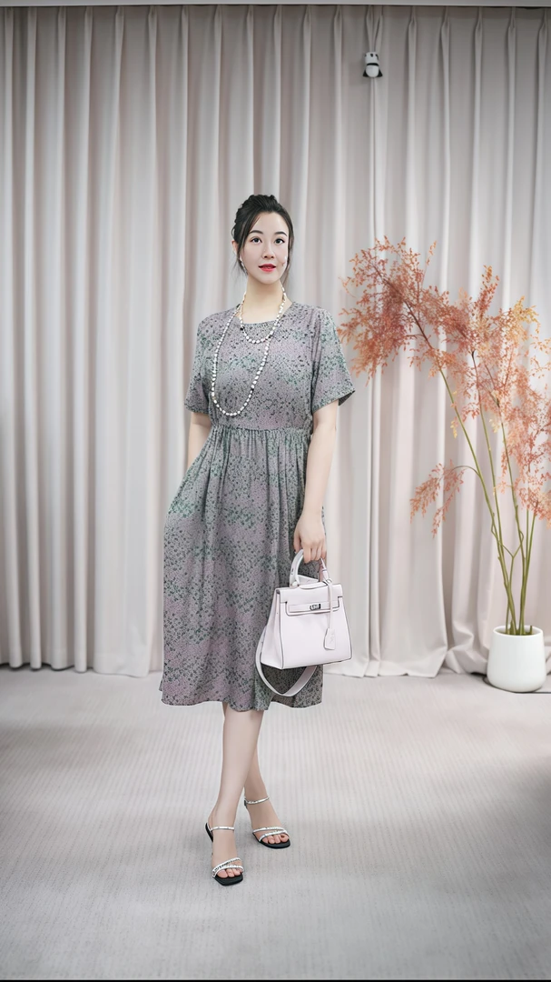 （语霖）显瘦口袋款连衣裙时尚气质夏季