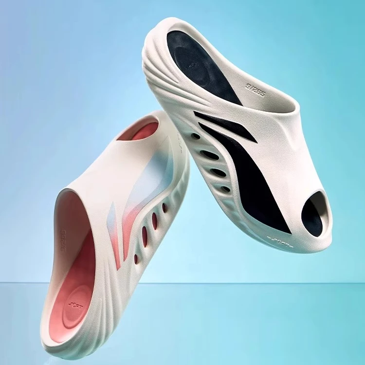 李宁男女鞋SOFT SLIPPER拖鞋2025夏季外穿运动厚底沙滩鞋AGAV009