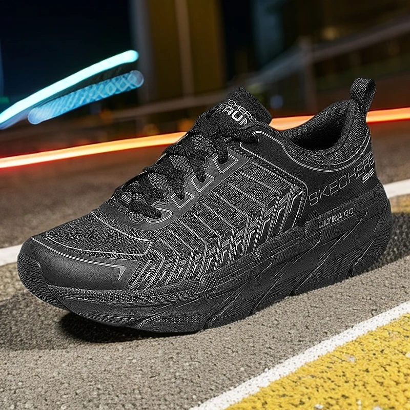 斯凯奇男鞋春季减震厚底运动鞋网面时尚防滑休闲鞋跑步鞋220070