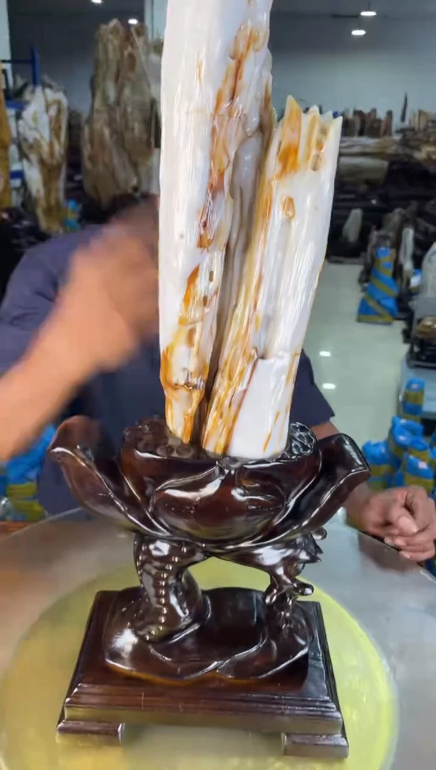 未镶嵌摆件硅化玉25
