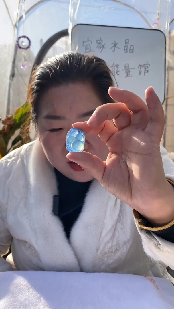 【闪购商品】海蓝宝石车挂未镶嵌海蓝宝吊坠D58