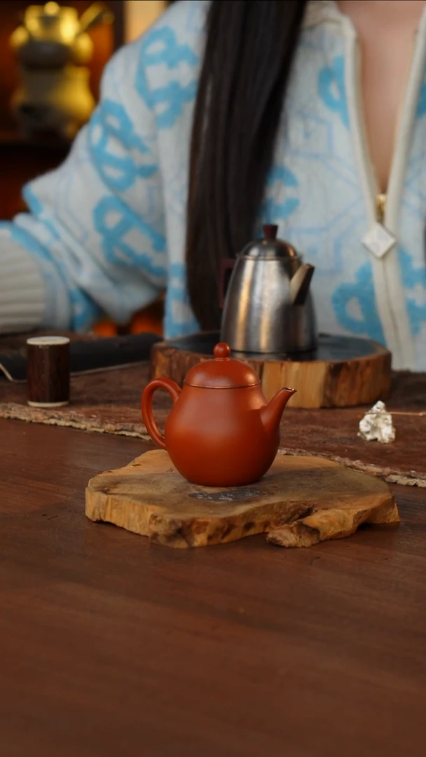 包铜高梨紫砂壶.