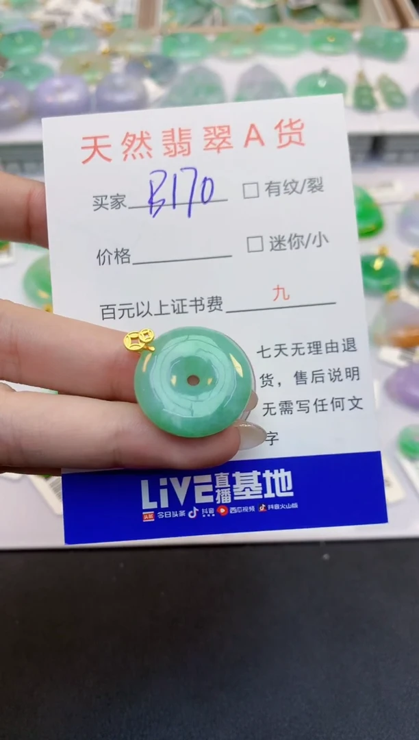 翡翠未镶嵌颈饰天然缅甸A货翡翠