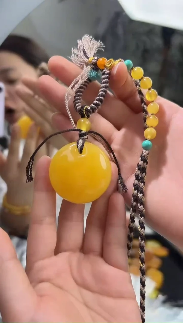 裸石琥珀未镶嵌琥珀蜜蜡吊坠