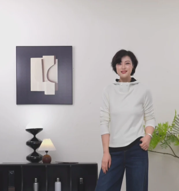 【U.M】元气连帽羊绒撞色假两件羊绒卫衣