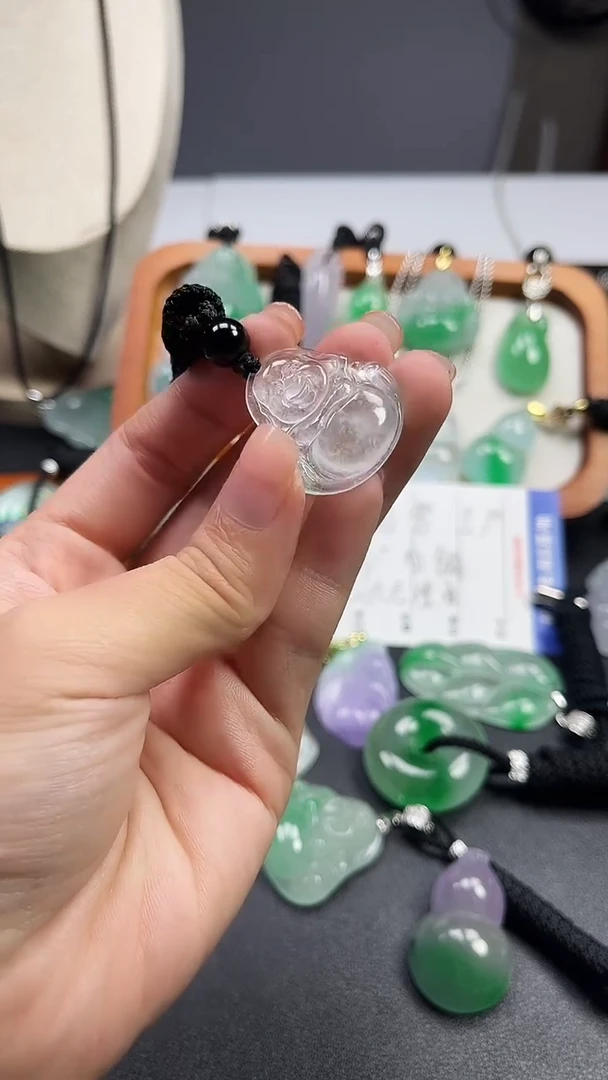 颈饰未镶嵌翡翠  所见即所得 一图一物