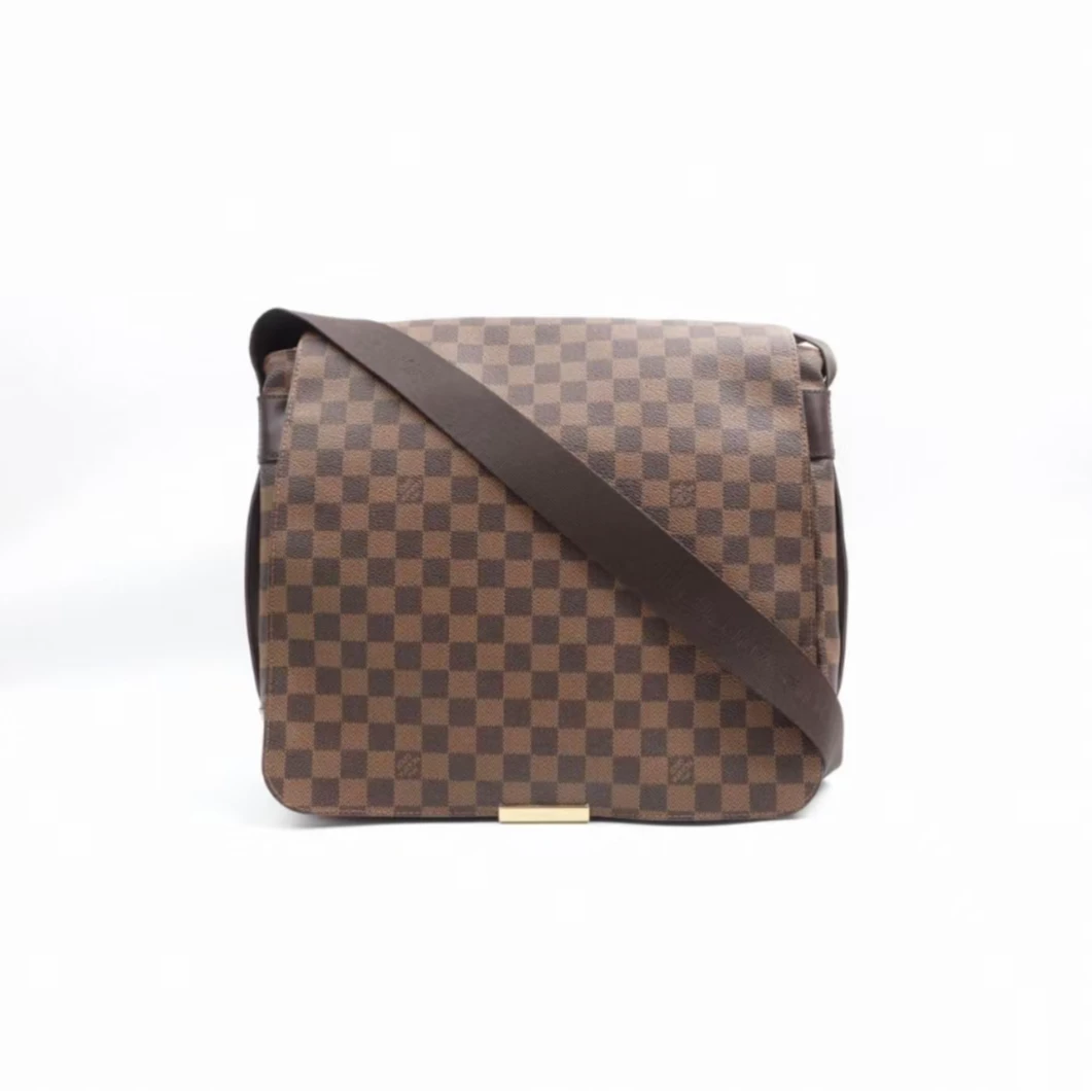 95新 LouisVuitton/路易威登 LV棋盘格翻盖单肩包