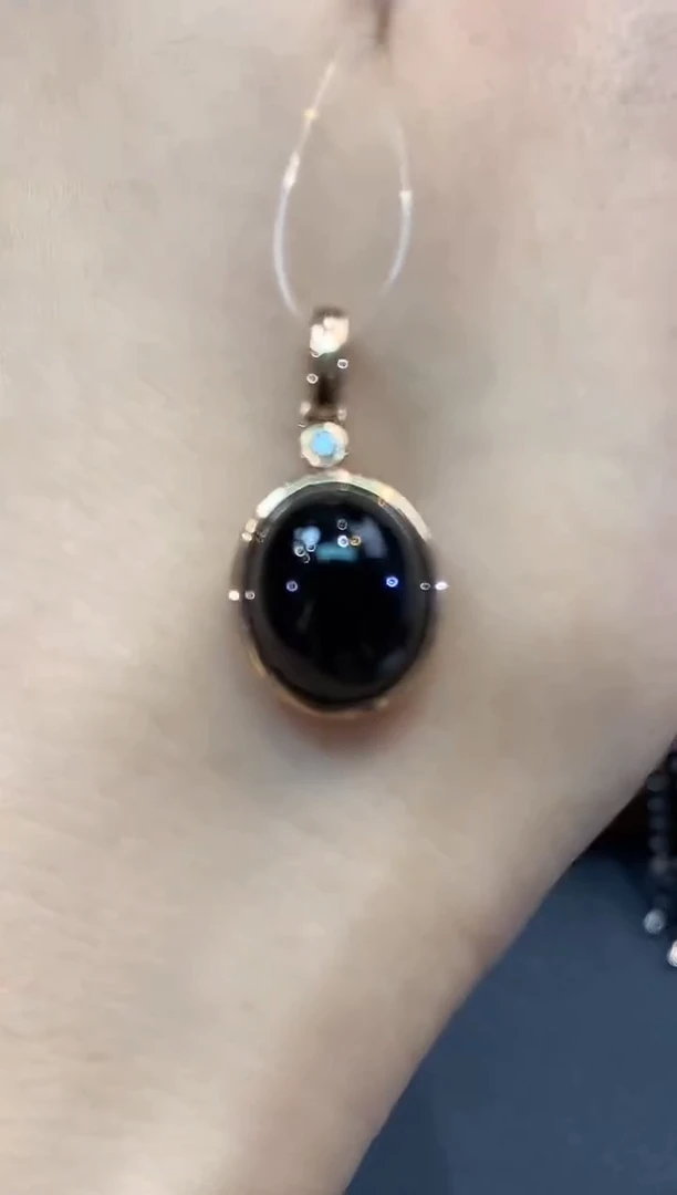 吊坠(不含链)18K金镶嵌翡翠C66