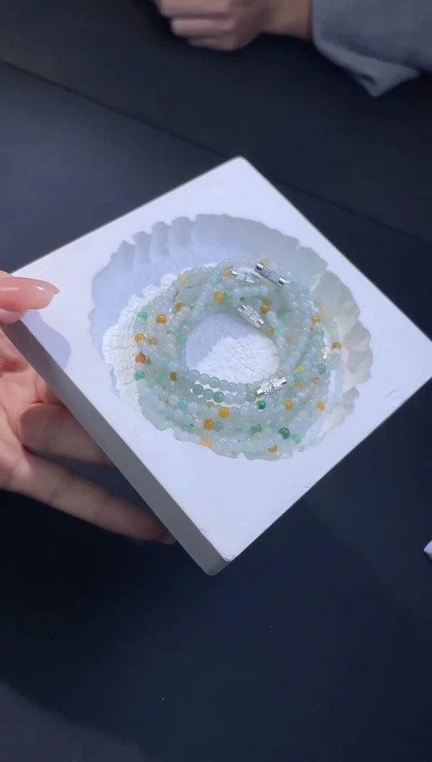 【闪购商品】翡翠手串未镶嵌W015-BL00274多样性发一