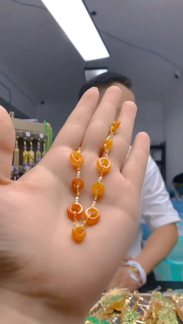 翡翠合金耳饰0109翡翠手链