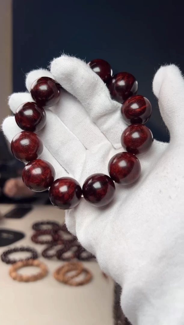 檀香紫檀（小叶紫檀）手串/手链胖**哥2.0 瘤疤 无胶无蜡