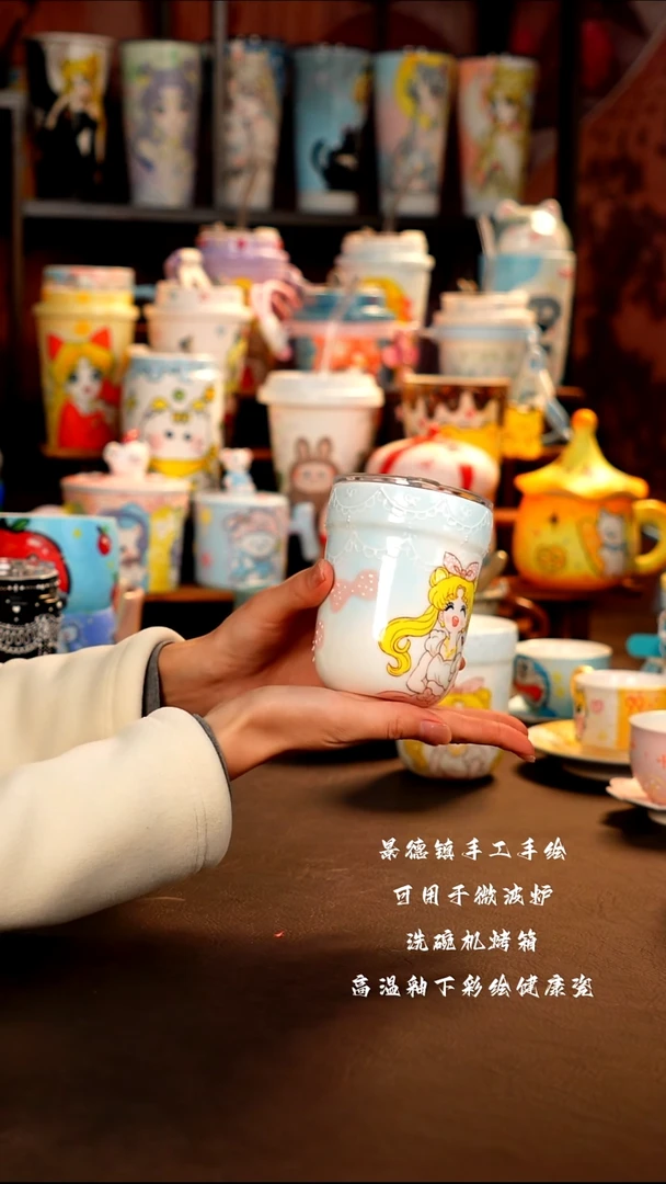 景德镇手工手绘杯杯