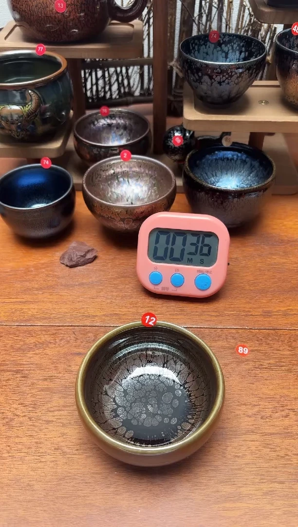 茶盏八*12号建盏工匠茶器