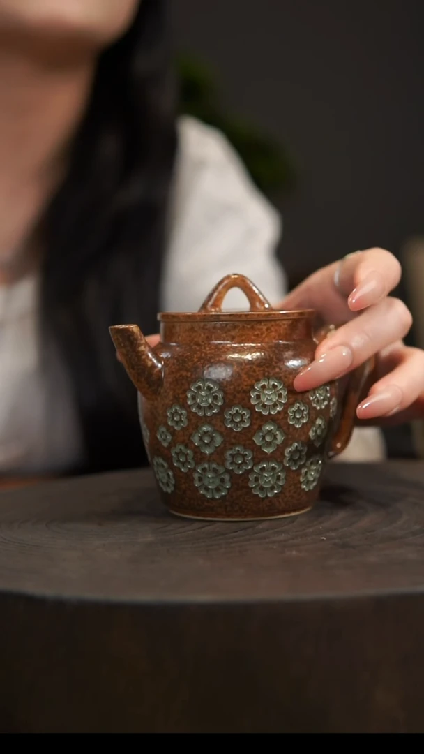 杯子小*小青瓷，敦煌系列 草木灰釉 壶