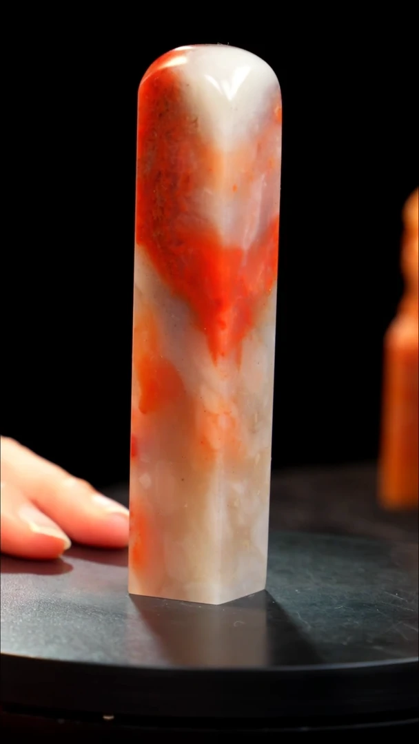 昌化石红花冻印章印章印章