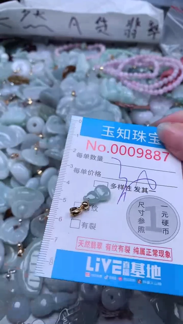 翡翠未镶嵌吊坠(不含链)9887