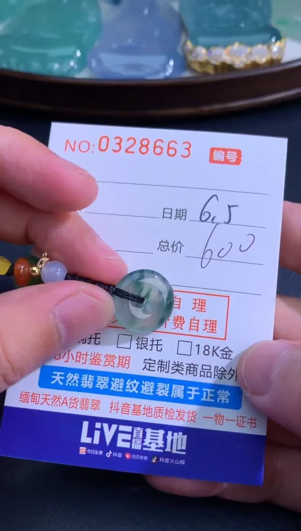 翡翠未镶嵌颈饰天然A货翡翠