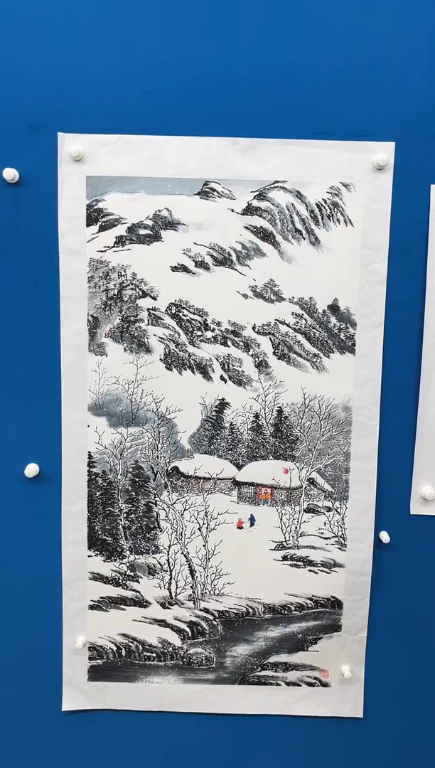国画张-展览原作雪景/无框/W