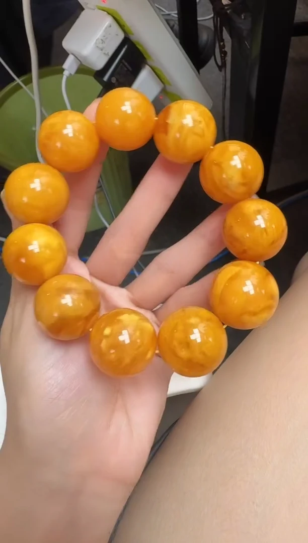 蜜蜡颈饰未镶嵌2772天然蜜蜡珠宝奇石全都保真