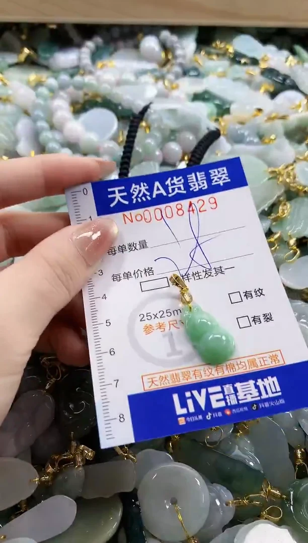 颈饰未镶嵌翡翠天然A货翡翠