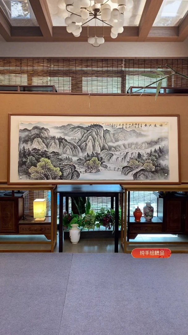 国画国画纯手绘纯实木205*85cm