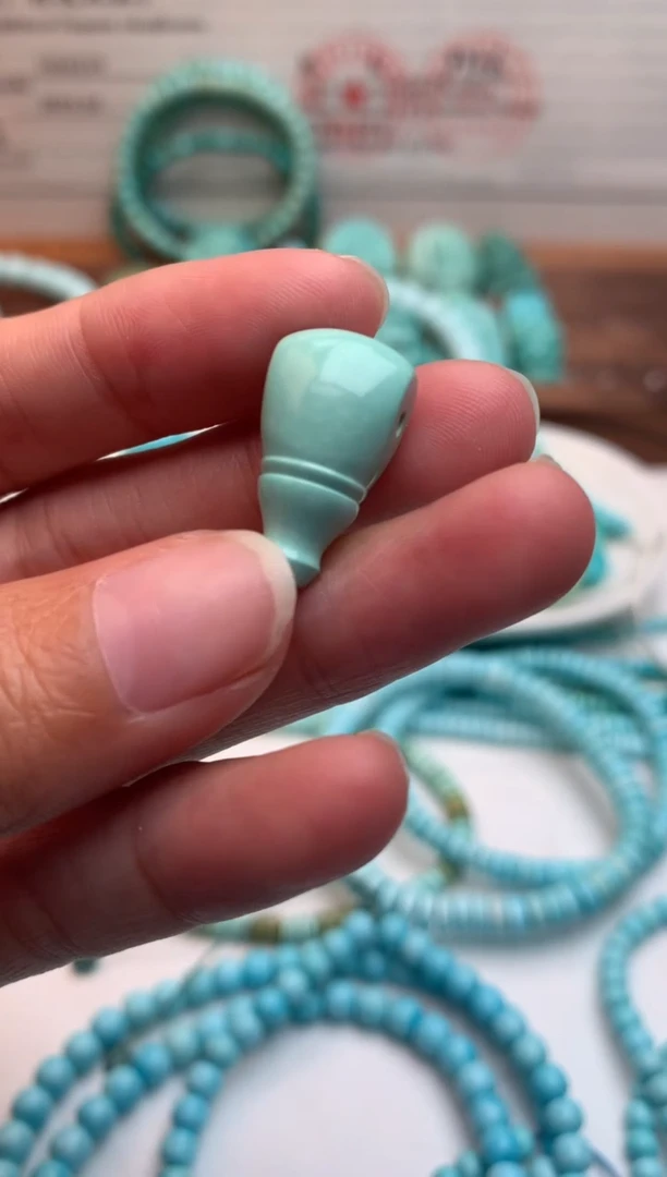 未镶嵌绿松石三通三通