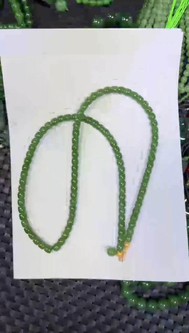 项链未镶嵌和田玉（碧玉）无黑点直切项链