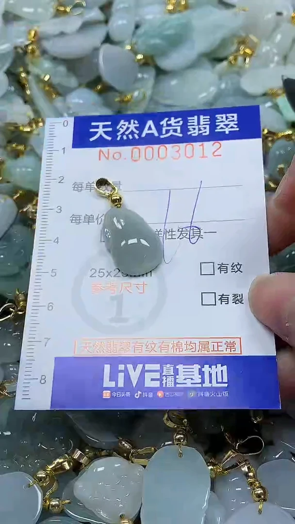 颈饰未镶嵌翡翠纯天然a货翡翠