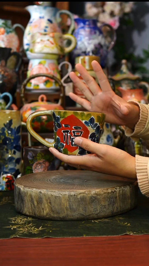 陶瓷46景德镇手工手绘釉下彩陶瓷