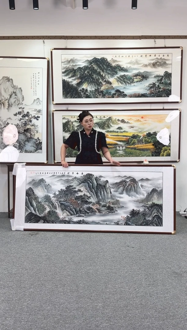 国画纯手绘208x86春和景明